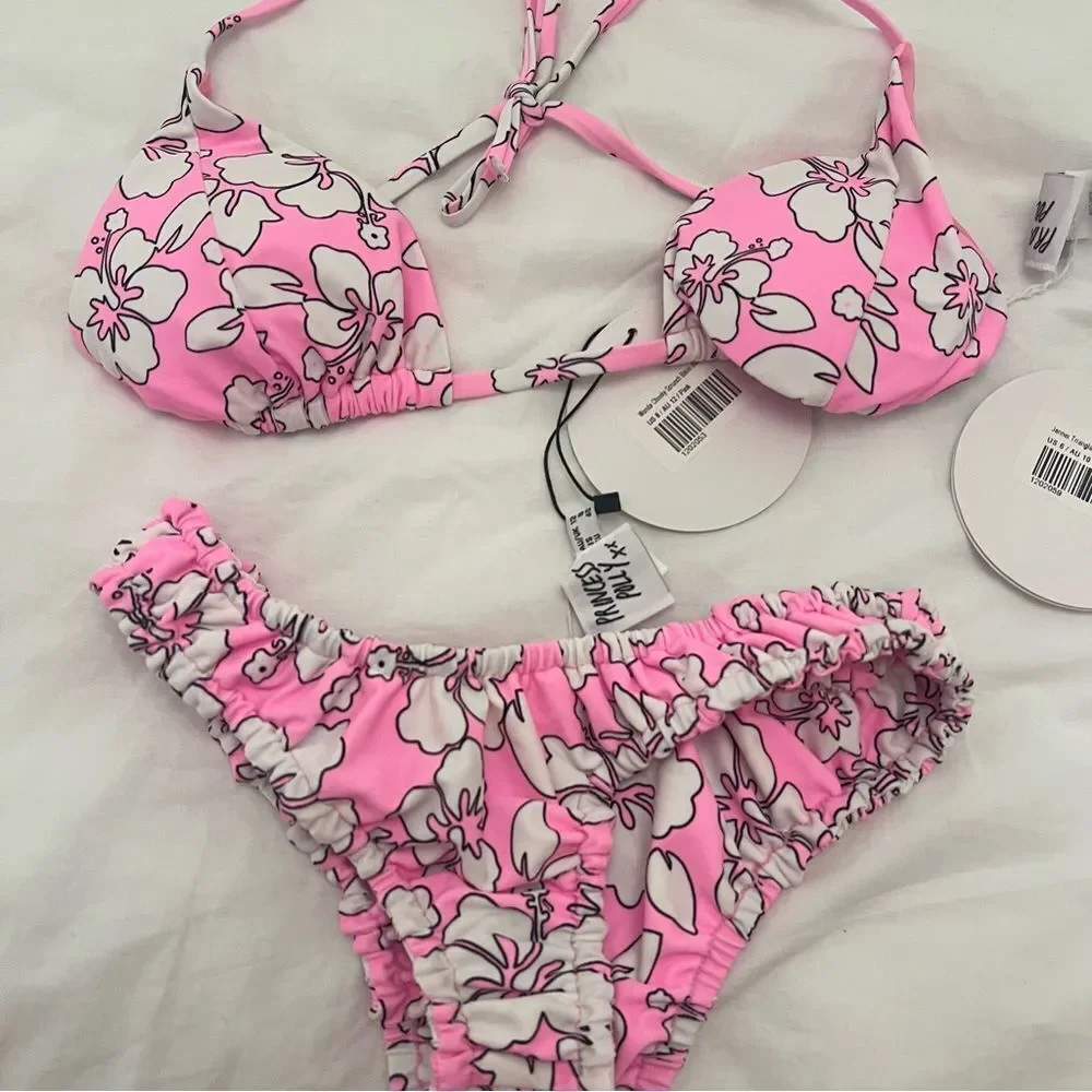 Princess Polly Pink Hibiscus Floral Bikini